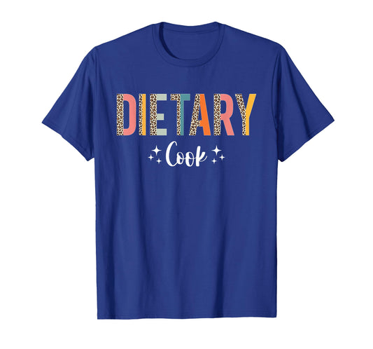 Dietary Cook Retro Leopard Appreciation Week Healthcare T-Shirt