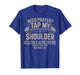 Need Prayer Tap My Shoulder Christian Workout Funny Gym Lord T-Shirt