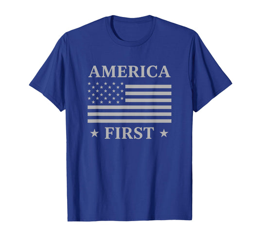 USA America First USA American Flag Patriot Stars and Stripe T-Shirt