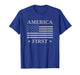 USA America First USA American Flag Patriot Stars and Stripe T-Shirt