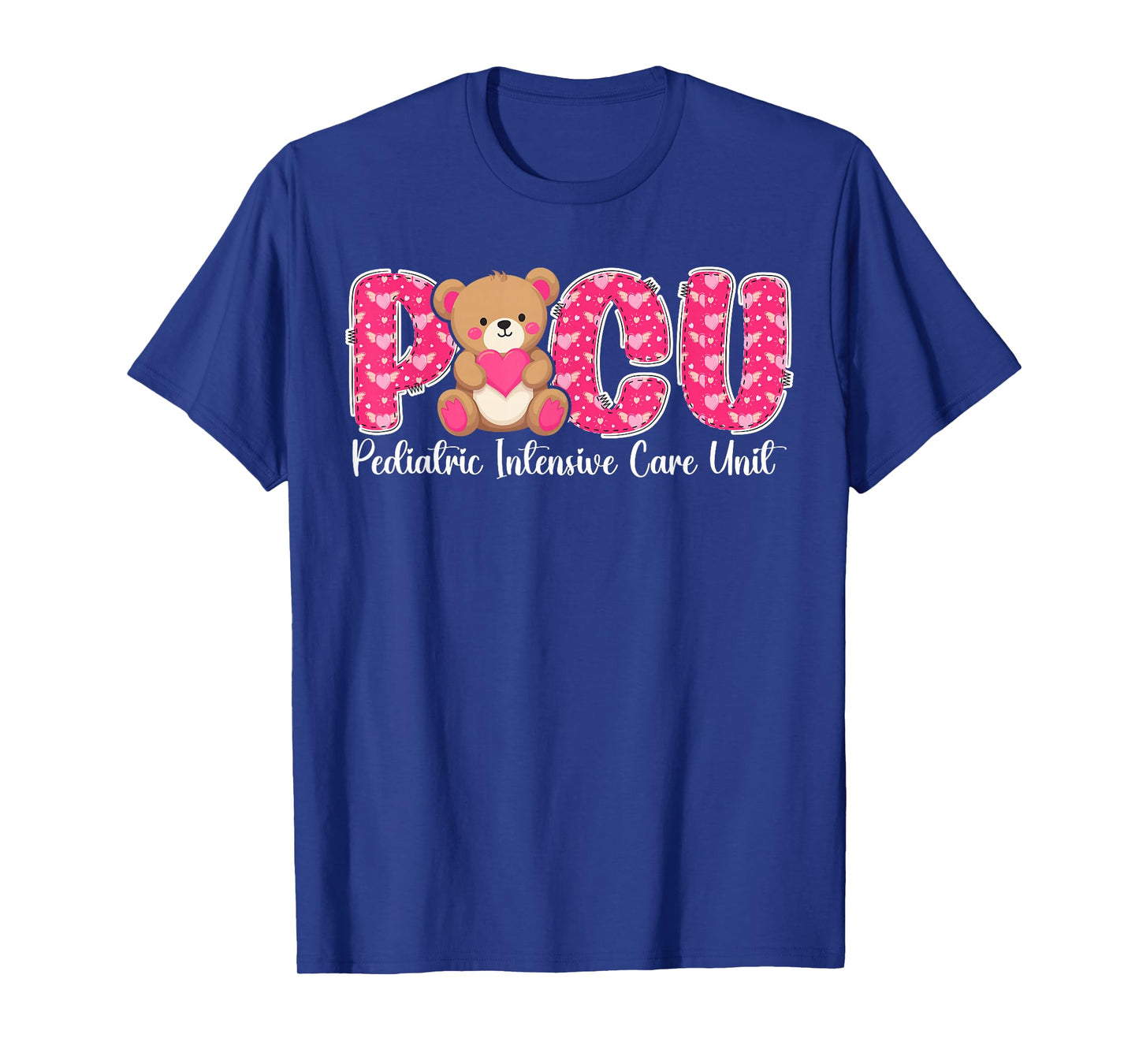 PICU Valentine Pediatric Intensive Care Unit Valentines Day T-Shirt