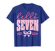Hello Seven Est 2019 Cute Coquette Bow 7th Birthday Girls T-Shirt