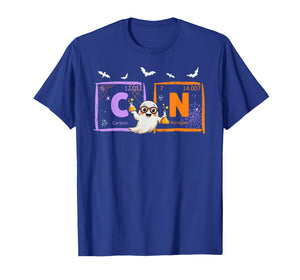 Funny Six Seven 67 Meme Halloween Ghost Chemistry Teacher T-Shirt