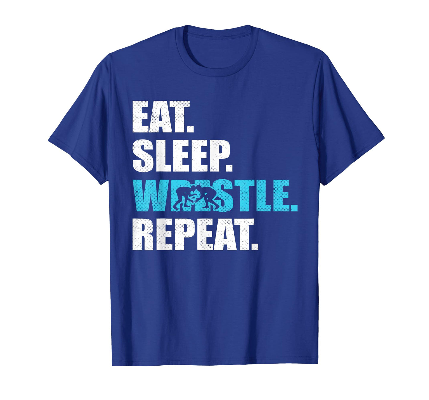 Eat Sleep Wrestle Repeat Funny Wrestler Wrestling Mens Boys T-Shirt