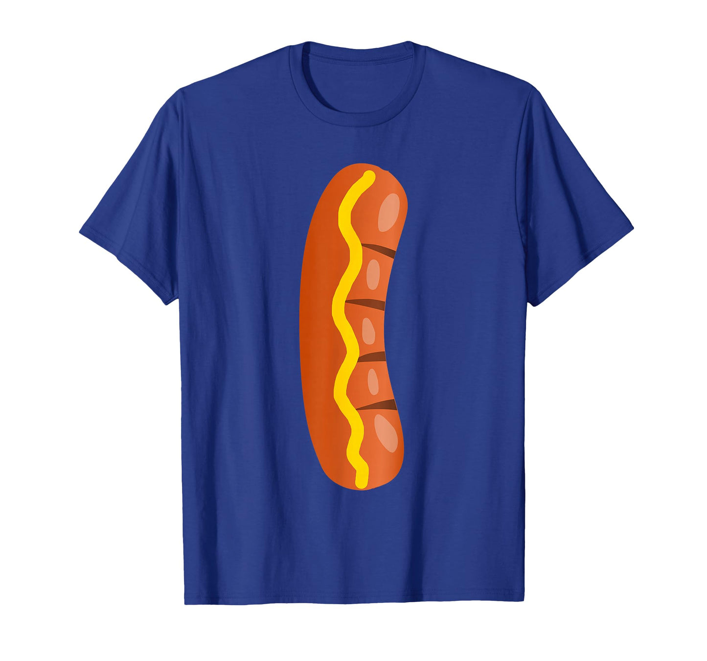 Hot Dog Costume Funny Easy Halloween Couple Cosplay with Bun T-Shirt