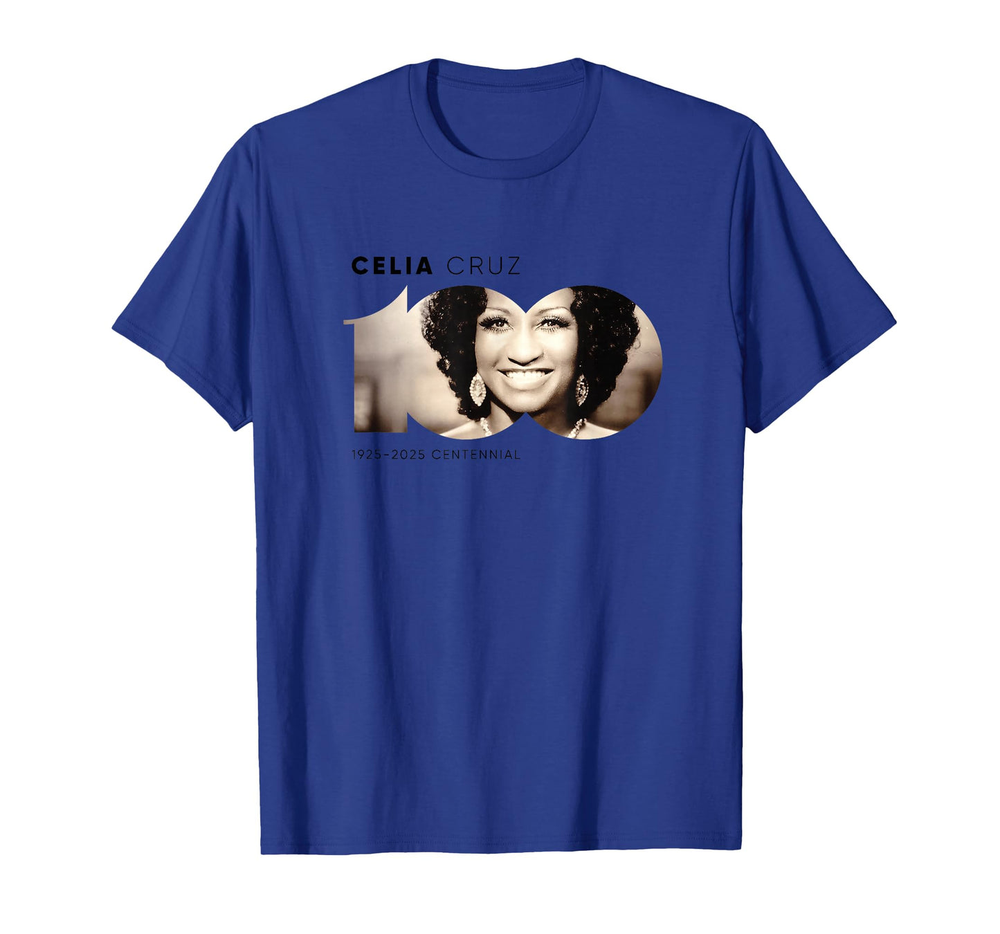 Amazon Exclusive Celia Cruz Centennial Logo T-Shirt