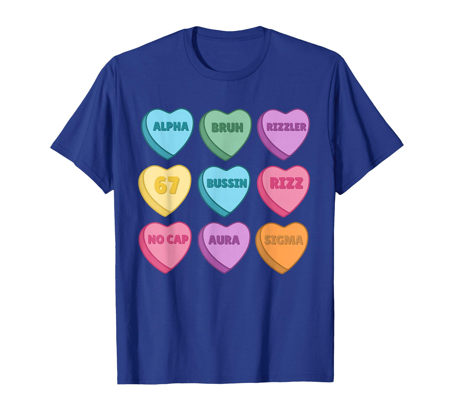 Kids Valentine's - Funny 67 Valentine's Rizz, No Cap T-Shirt