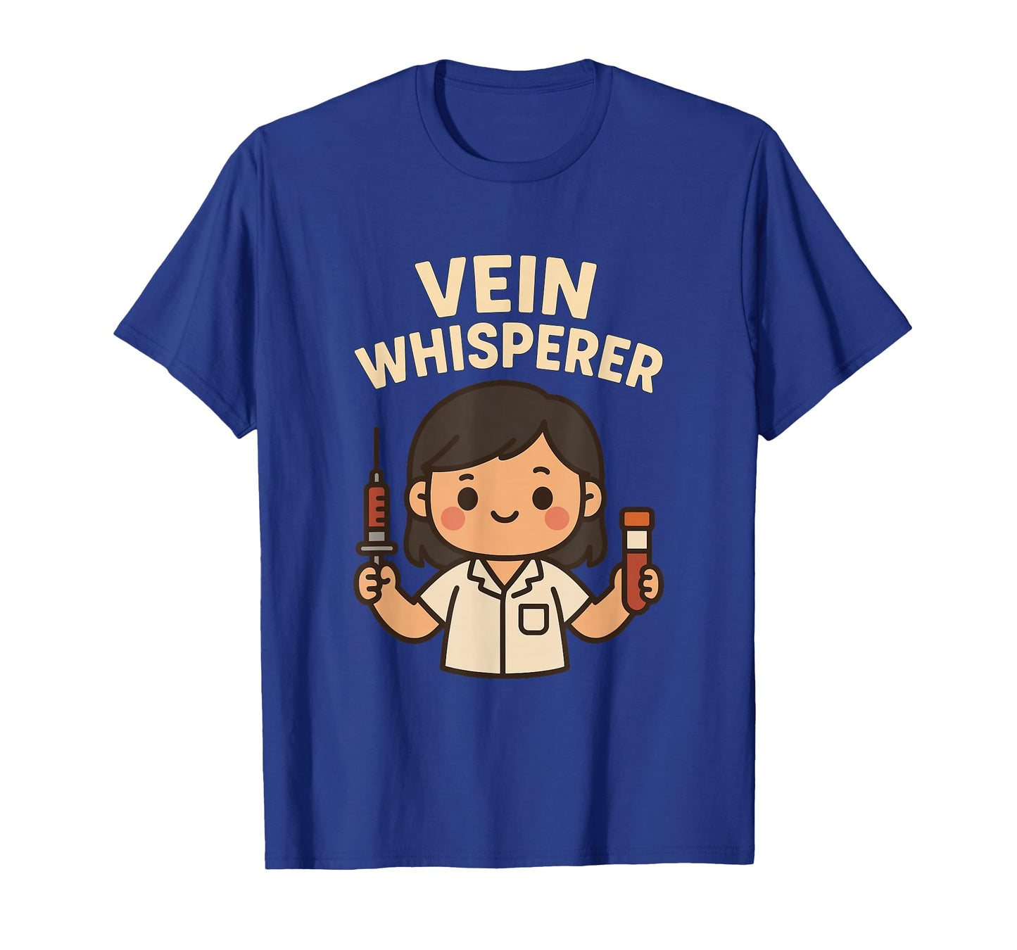 Funny Kawaii Phlebotomist Woman Blood Draw Nurse Phlebotomy T-Shirt