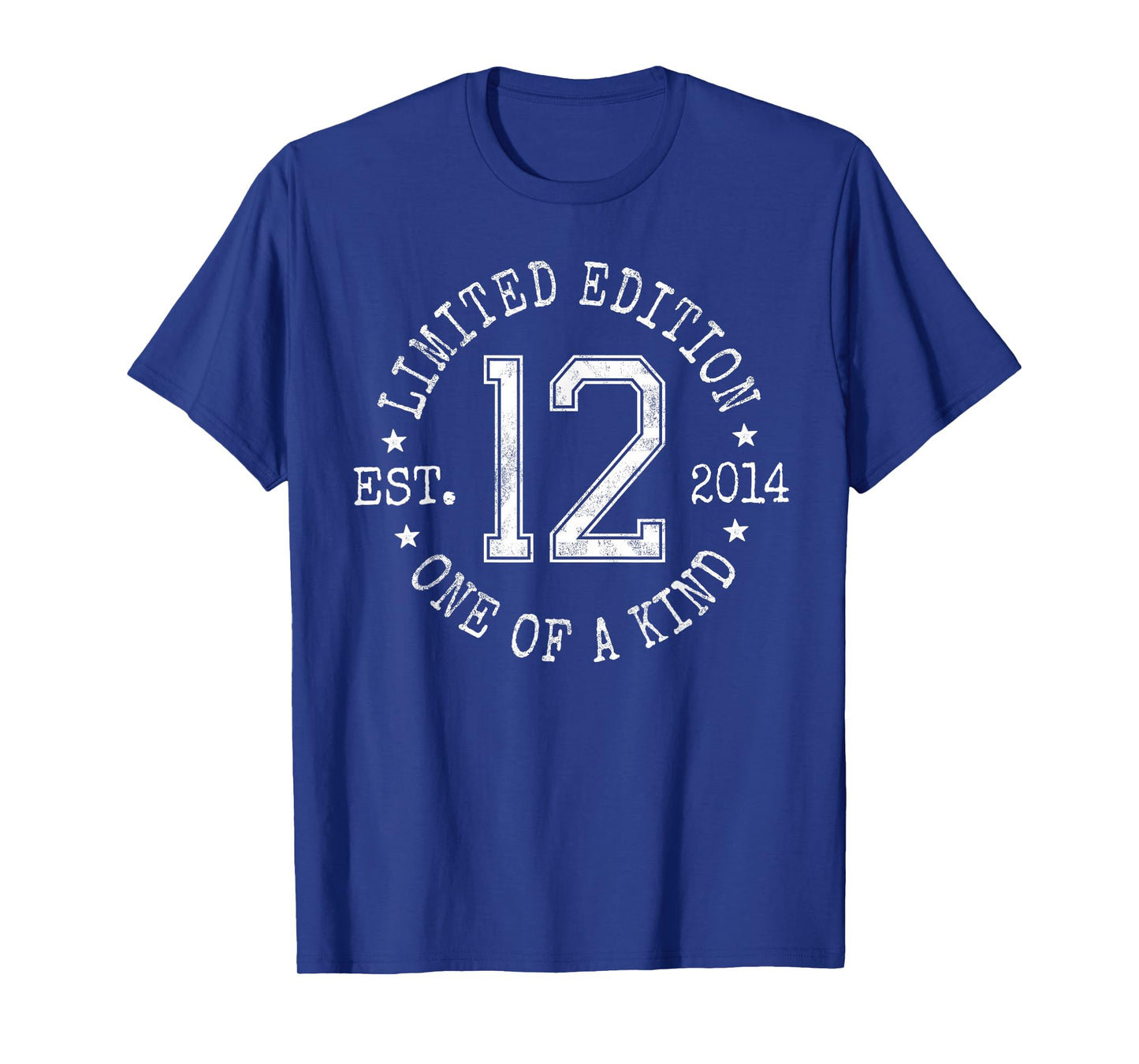 Limited Edition Est 2014 One of a Kind 12th Birthday T-Shirt