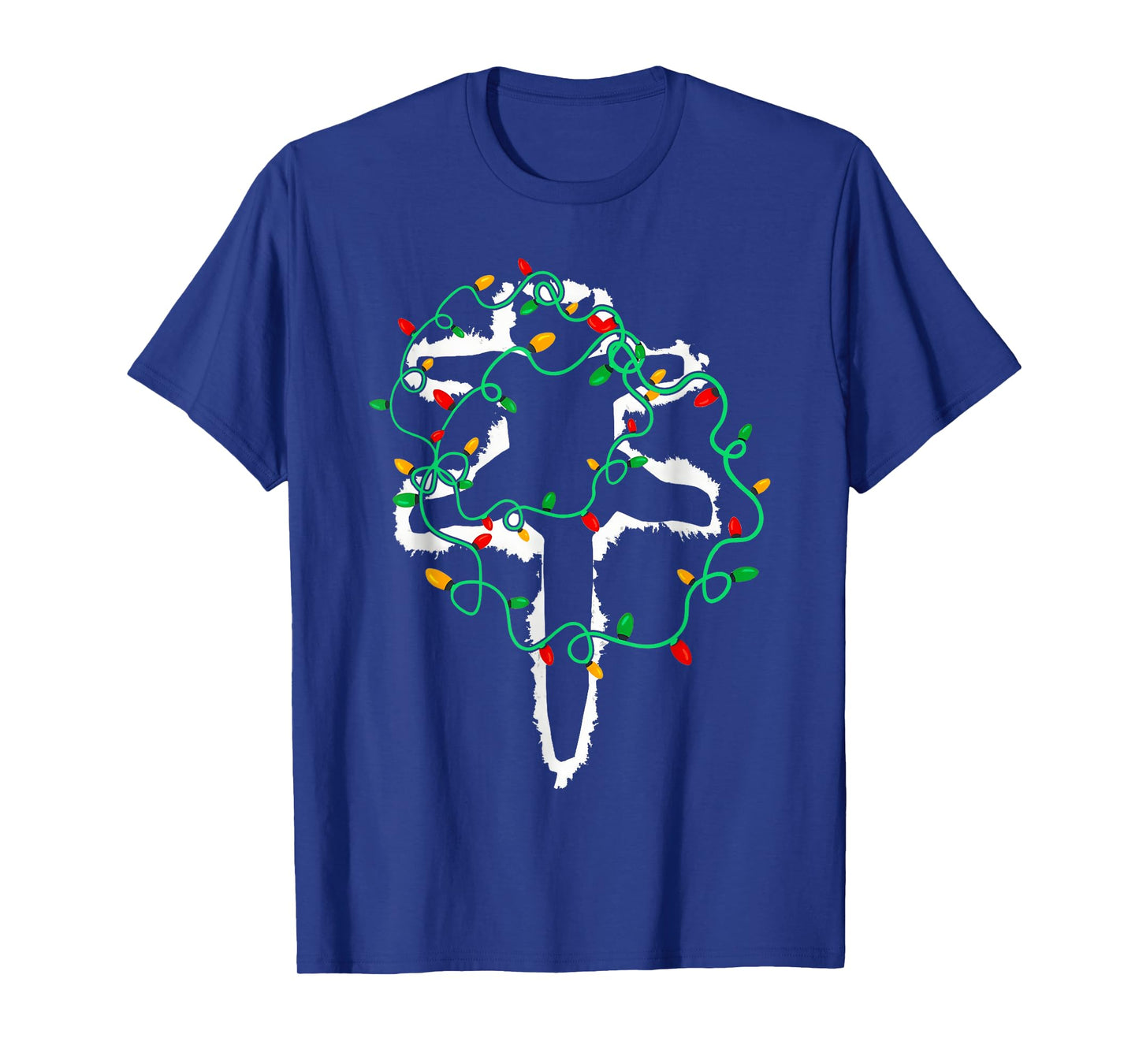 Cat Wrapped in Christmas Lights Meowy Cats Women Men Kids T-Shirt