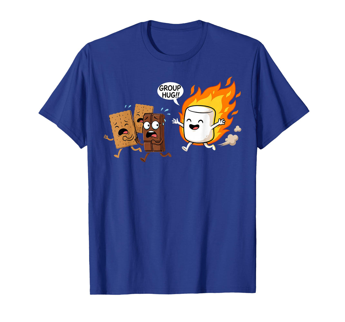 Group Hug Marshmallow Campfire Smores Funny Camping T-Shirt