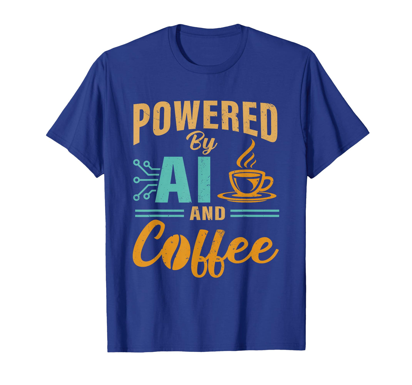 Powered by AI and Coffee AI Artificial Intelligence Computer T-Shirt