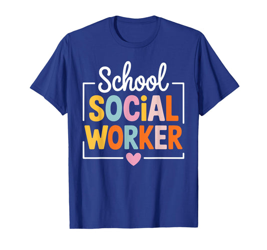 Social Worker Art for Men Women Assistant Social Worker T-Shirt