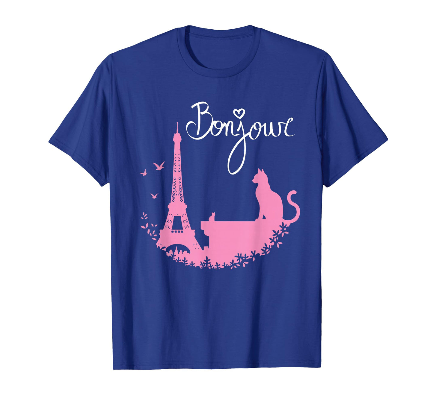 Paris Cat Eiffel Tower Cute French Design T-Shirt