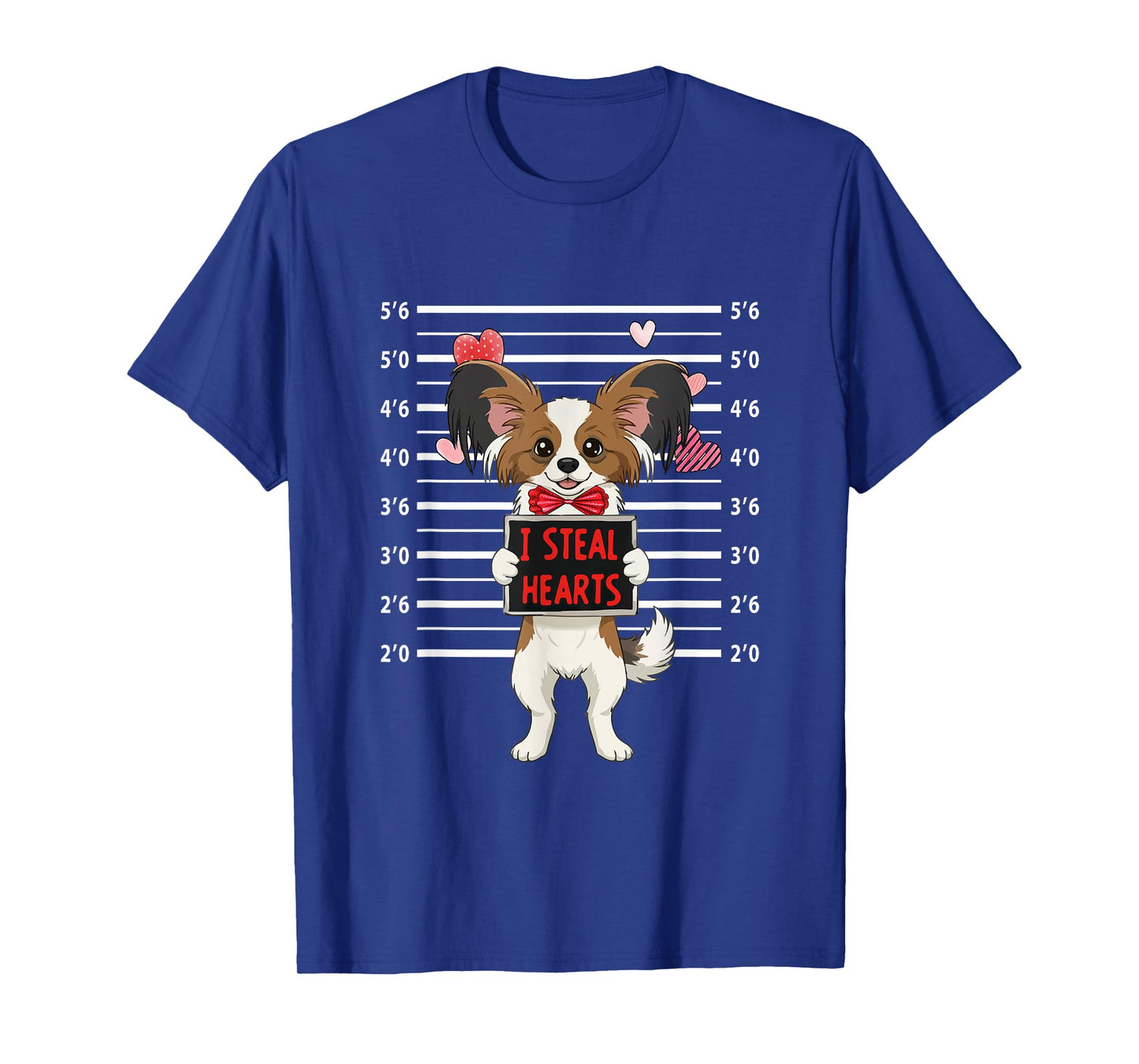 I Steal Cute Hearts Valentine's Day Papillon Lover Owner T-Shirt