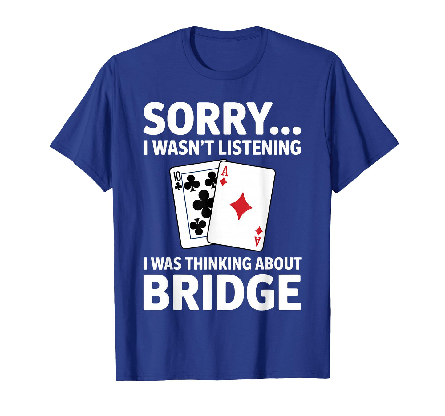 Cool Bridge Player Art for Men Women Card Game Player Bridge T-Shirt