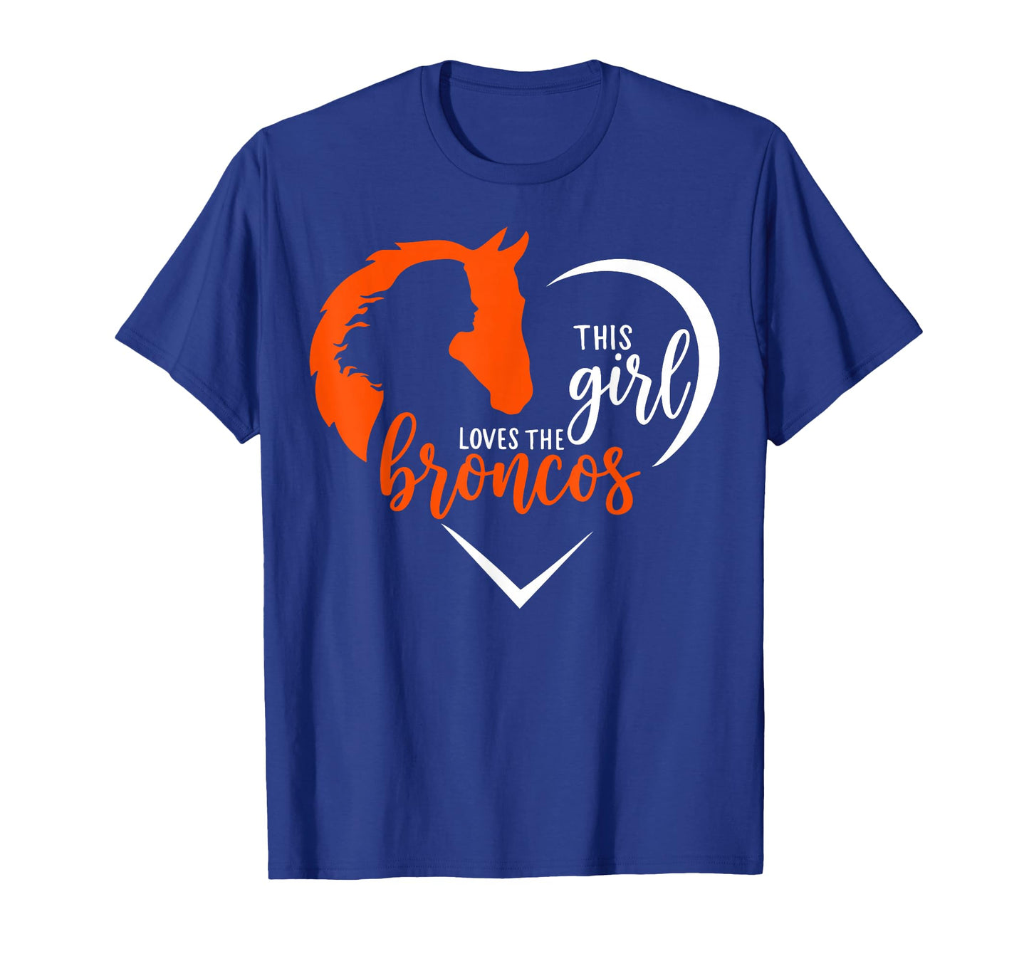 This Girl Loves Broncos Cute Quote Gift for Men Women Kid T-Shirt