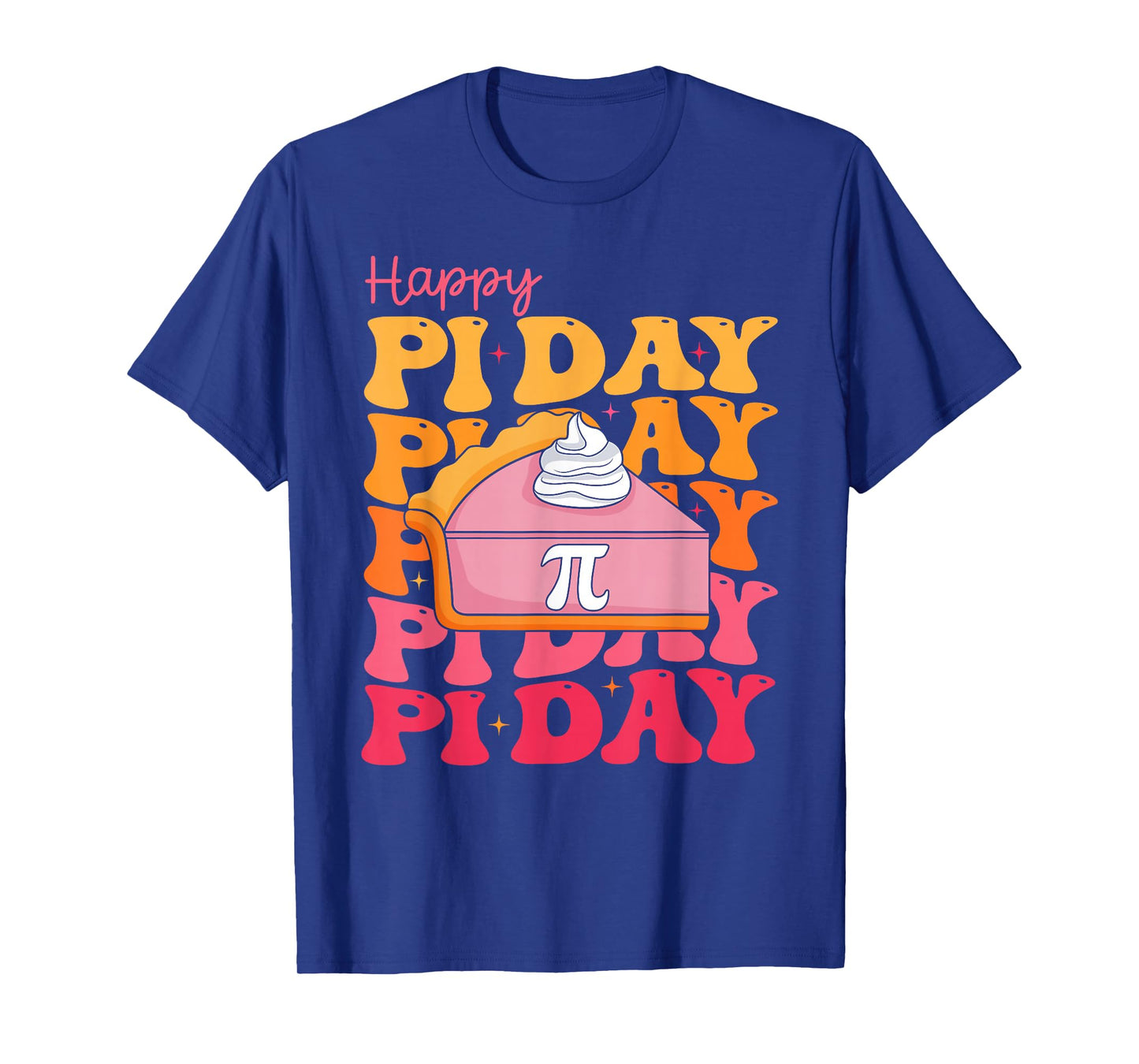 Groovy Happy Pi Day Spiral Pi Math Teacher Pi Day Lover T-Shirt