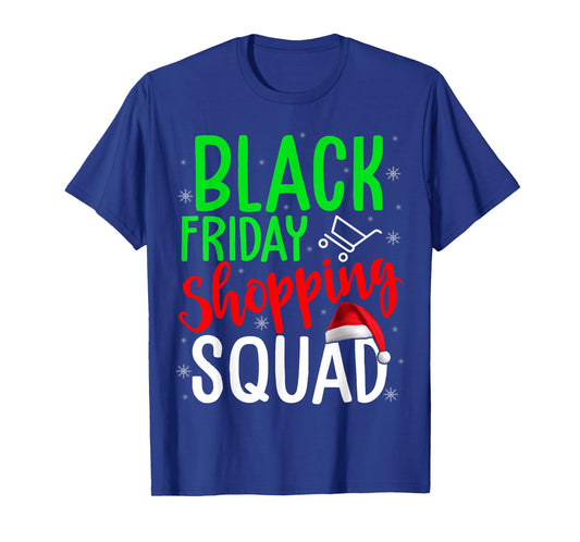 Friday Shopping Squad Cute Christmas Black Shopping Lover T-Shirt