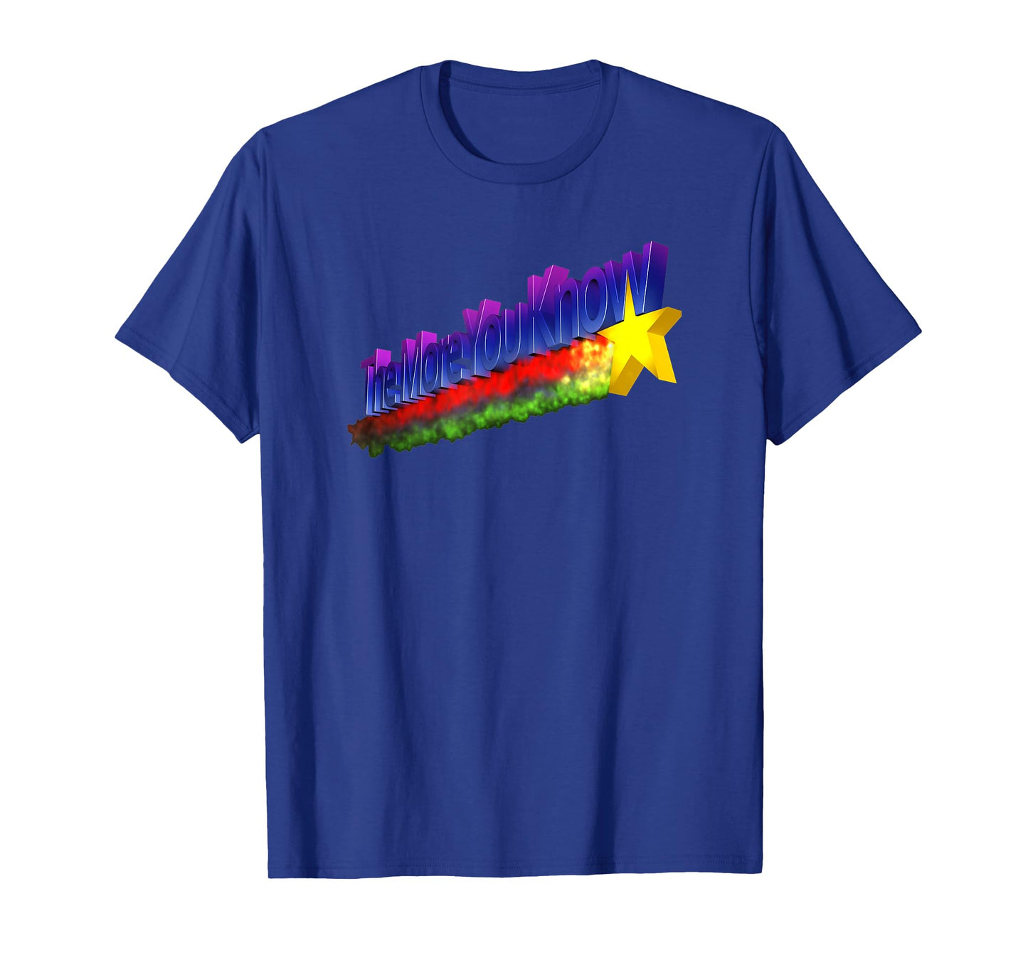 The More You Know Tee Retro 80s Rainbow Funny TV T-Shirt