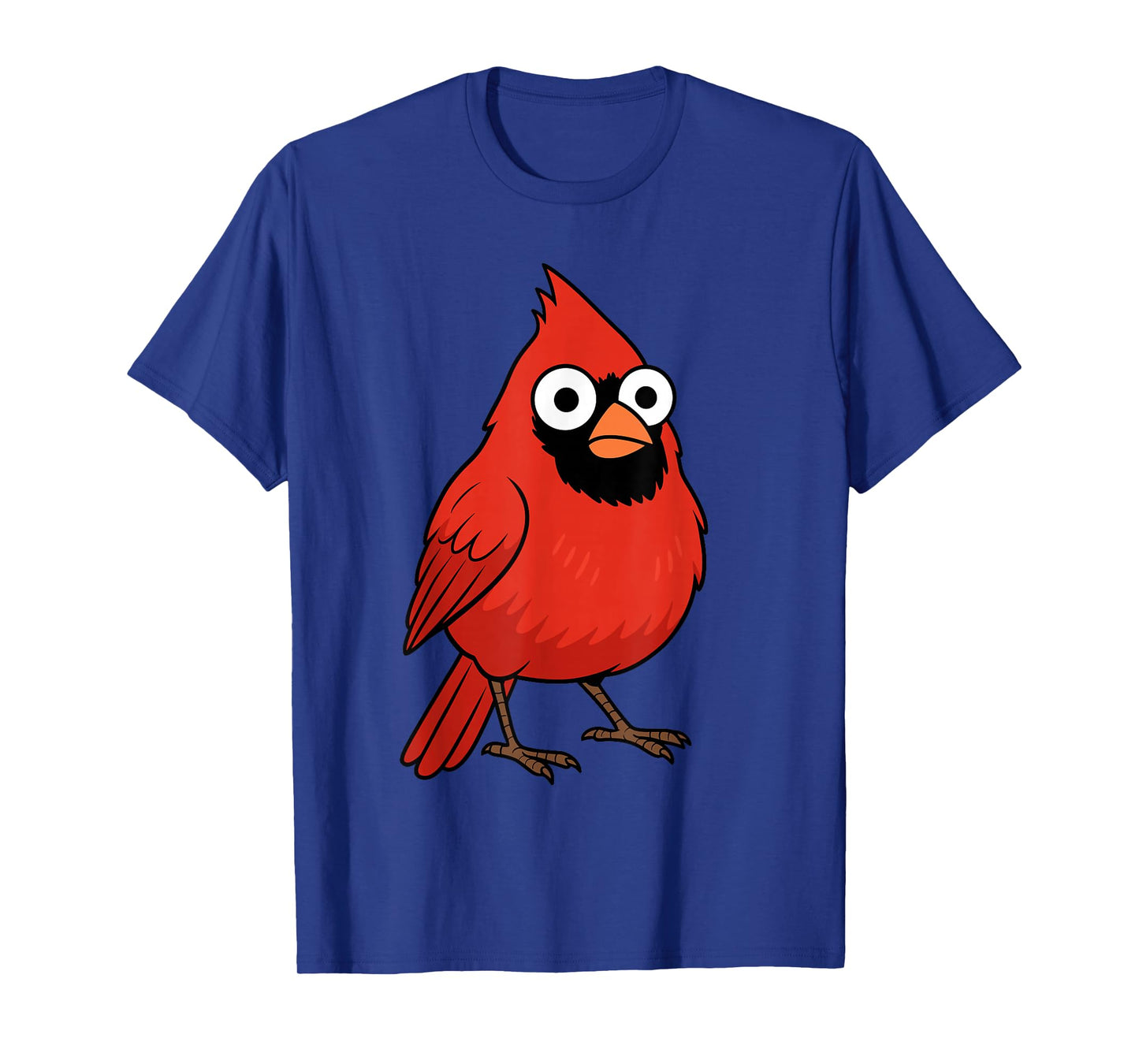 Bold Cartoon Cardinal Bird Design T-Shirt