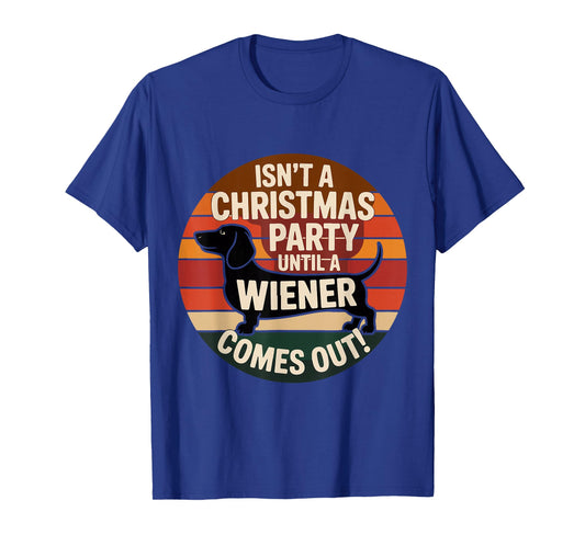 Funny Dachshund Christmas Party Wiener Dog Holiday Humor. T-Shirt