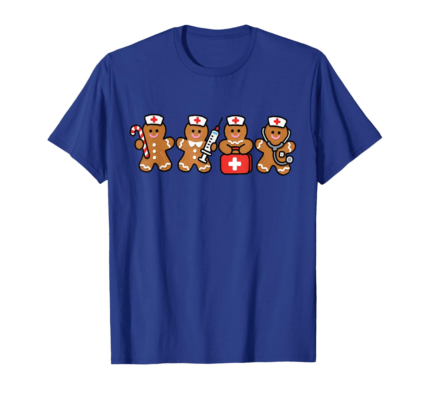 Christmas Gingerbread Nurse RN LPN ER Nursing Xmas Holiday T-Shirt