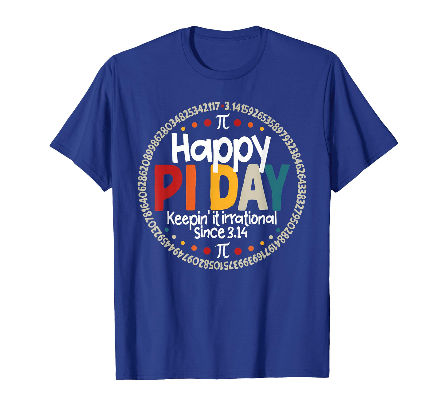 Pi Day Shirt for Teacher Vintage 3.14 Pi Digits Happy Pi Day T-Shirt