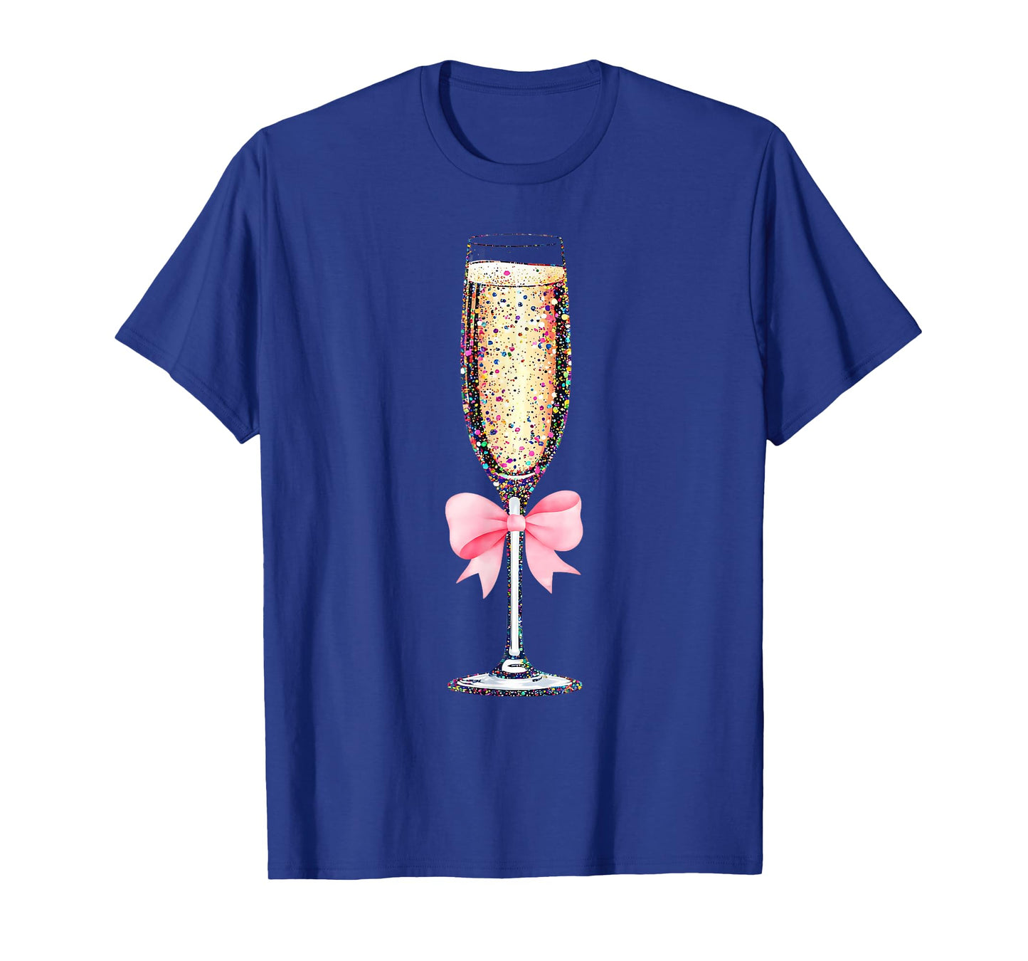 Coquette Champagne Glass Happy New Year 2026 Party Women T-Shirt