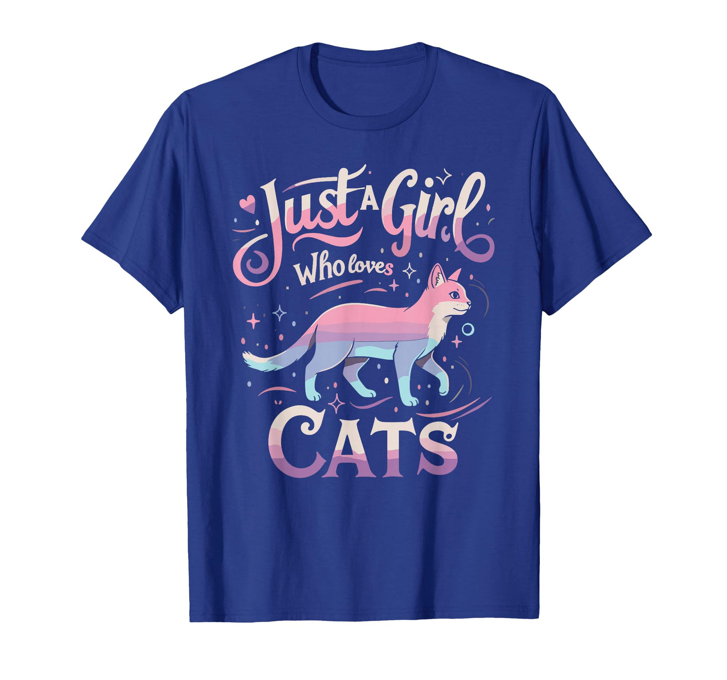 Just a Girl Who Loves Cats Men Women T-Shirt T-Shirt