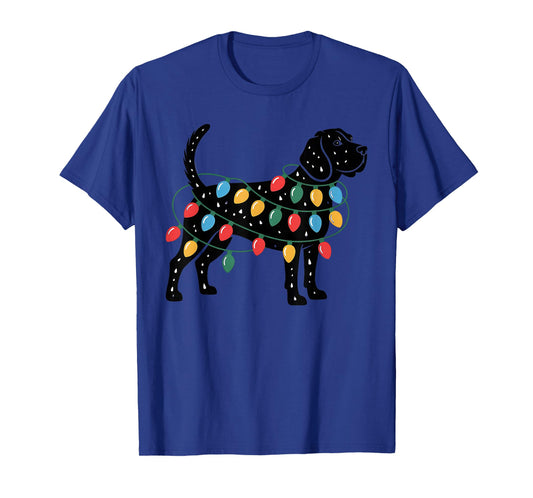 Cute Christmas Lights Beagle for Dog Lovers Women Men T-Shirt