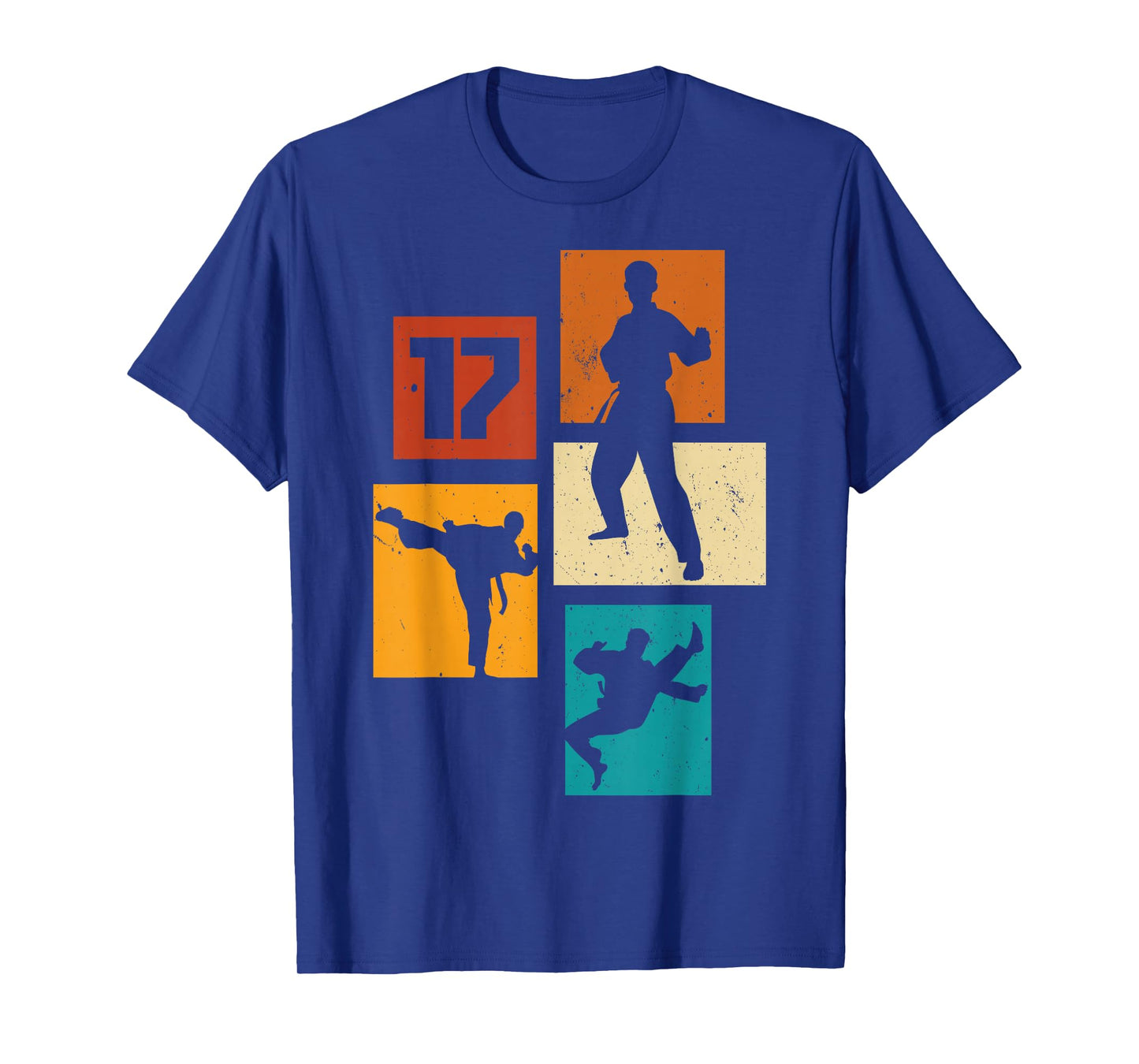 17th Birthday Karate Taekwondo 17 Years Old Boy Martial Arts T-Shirt
