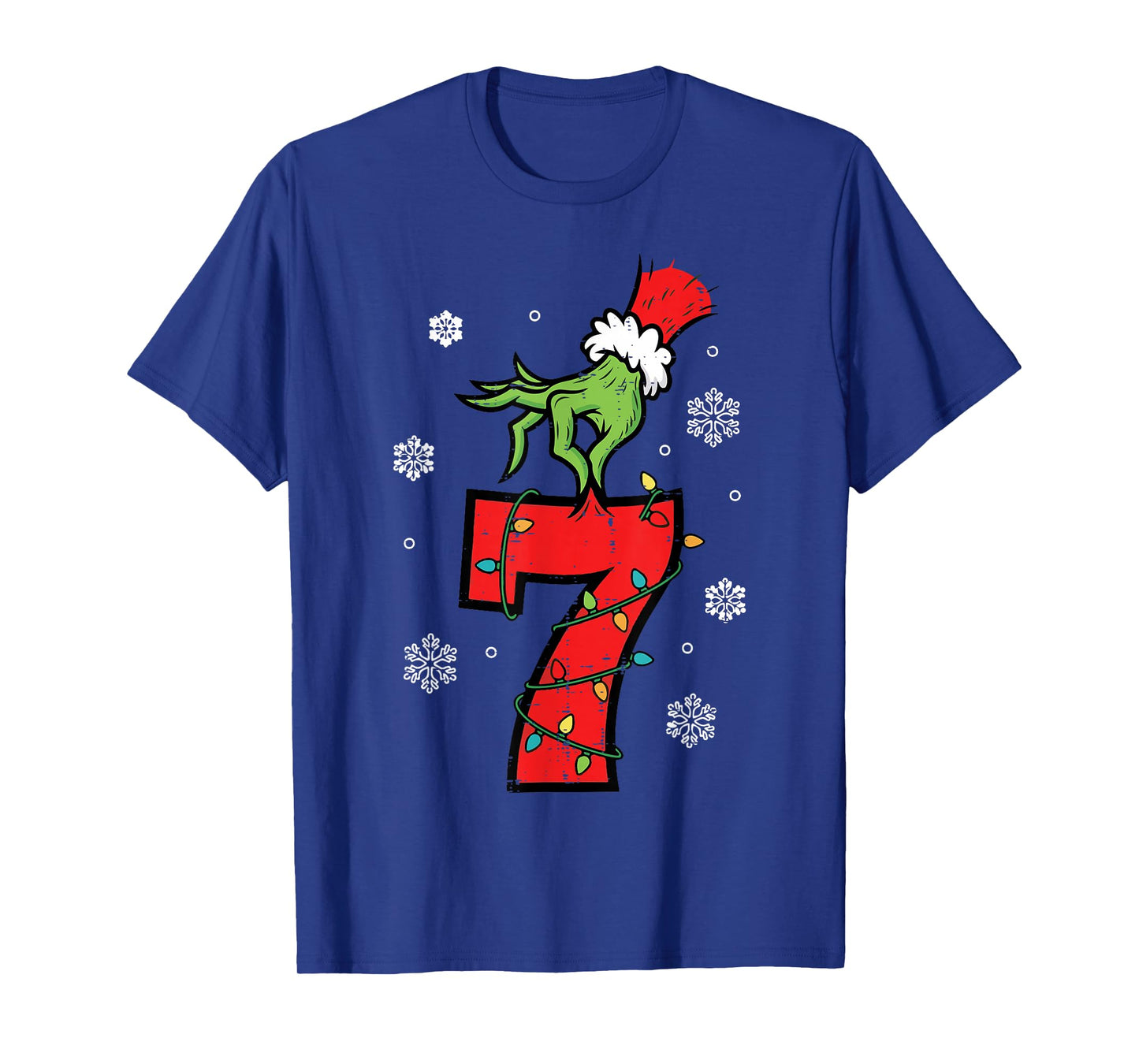Number 7 Matching 67 Meme 6 7 Christmas Boys Youth Kids T-Shirt