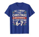 Students Saying 6-7 67 Six Seven Funny Teacher Christmas T-Shirt