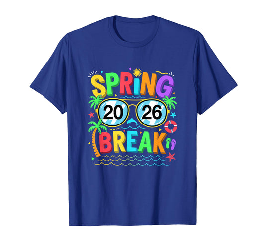 Spring Break Squad Vintage 2026 Florida Cool Sunglasses T-Shirt