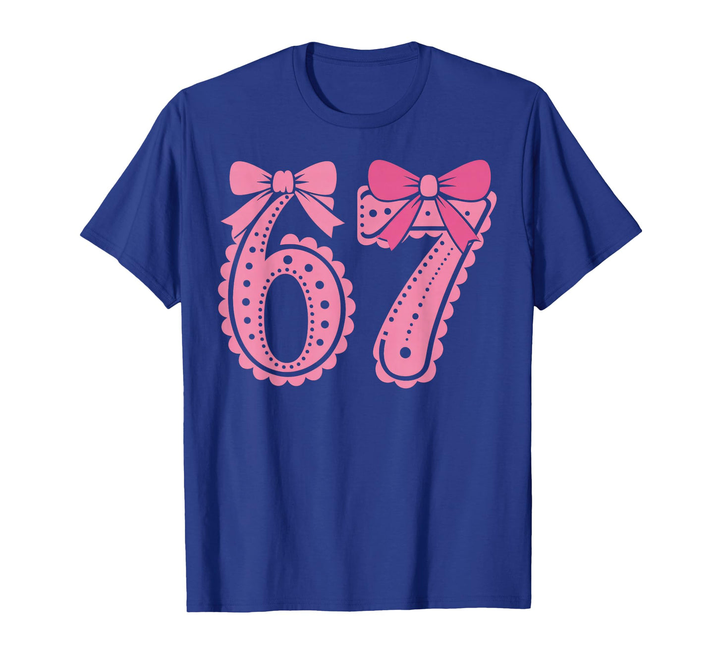 67 Six Seven Meme Pink T-Shirt