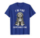 Old English Sheepdog Christmas I'm Fine Everything is Fine T-Shirt