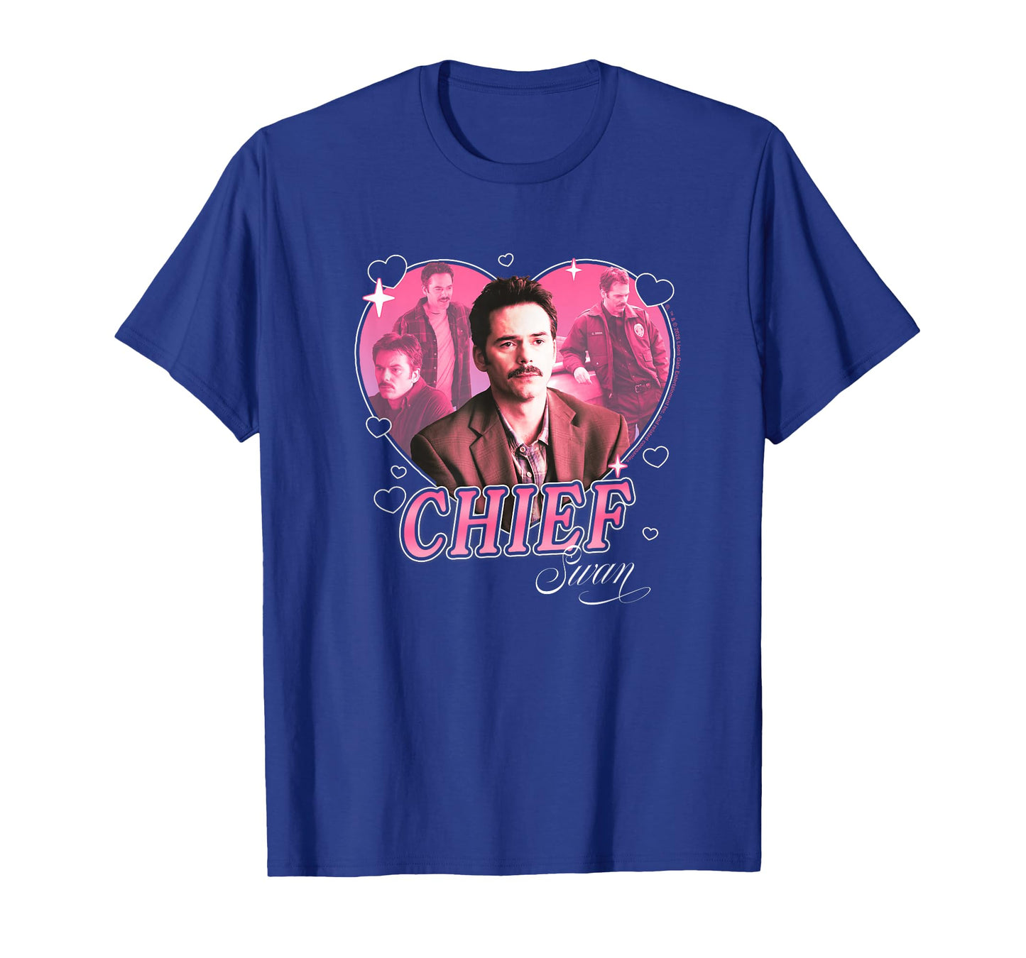 Twilight Chief Charlie Swan Hearts Dad Crush Movie T-Shirt