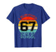 Funny Retro I Survived 67 Days of School Teachers Students T-Shirt