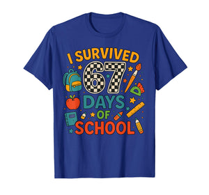 I Survived 67 Days of School Funny Teacher Student T-Shirt