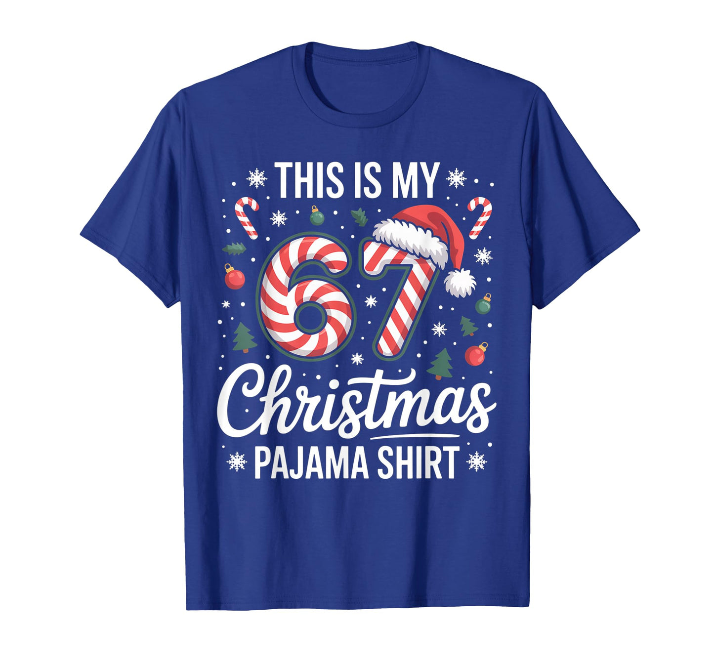 This My 67 Christmas Pajama 67 Meme Gen Alpha Boys Girls T-Shirt