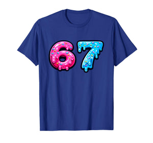 Six Seven Delicious Donut Icing 67 Funny Sweet Number T-Shirt