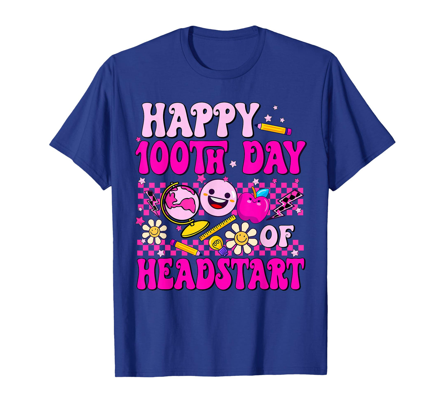 Happy 100th Day of Headstart 100 Days of School Headstart T-Shirt