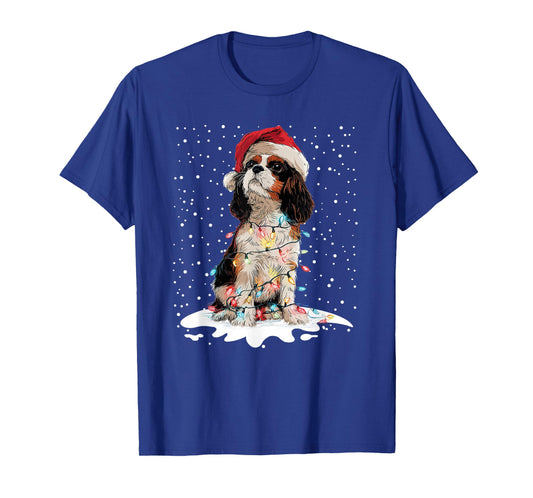 Cavalier King Charles Spaniel Dog Christmas Pajama Men Women T-Shirt