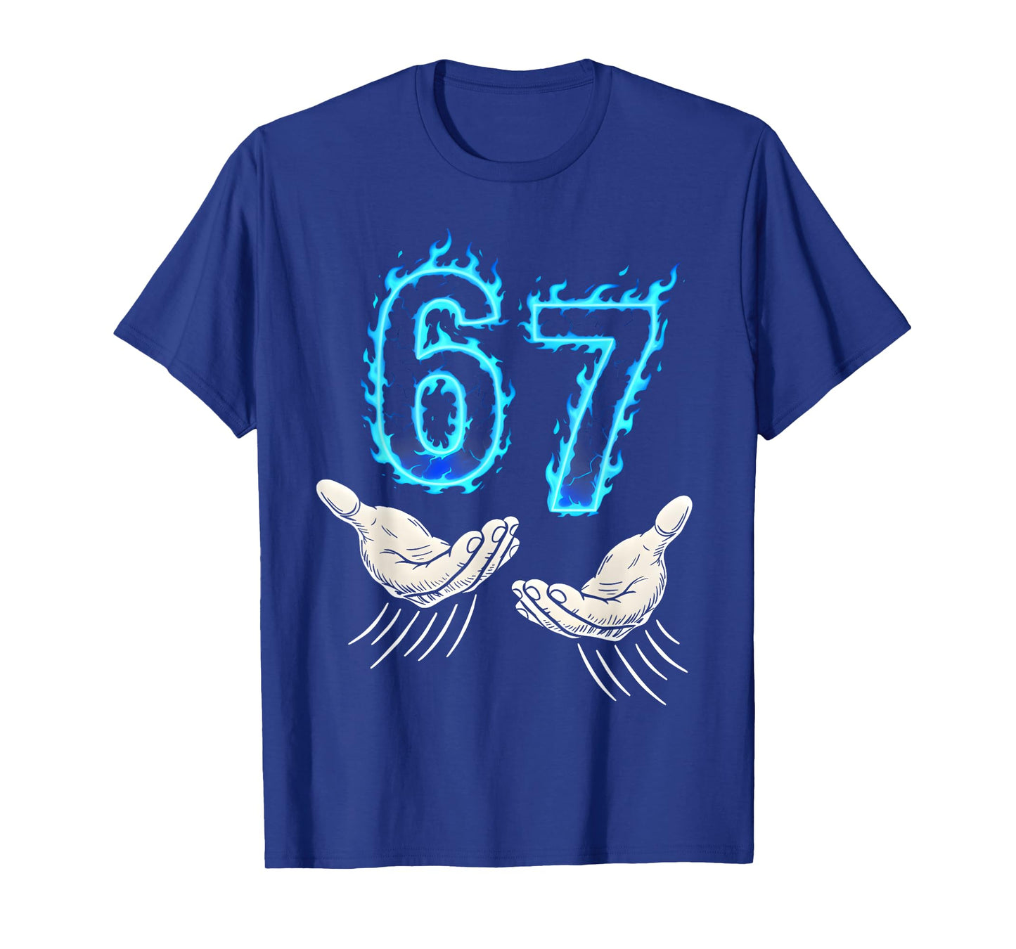 Six Seven 6 7 Meme Hand 67 T-Shirt