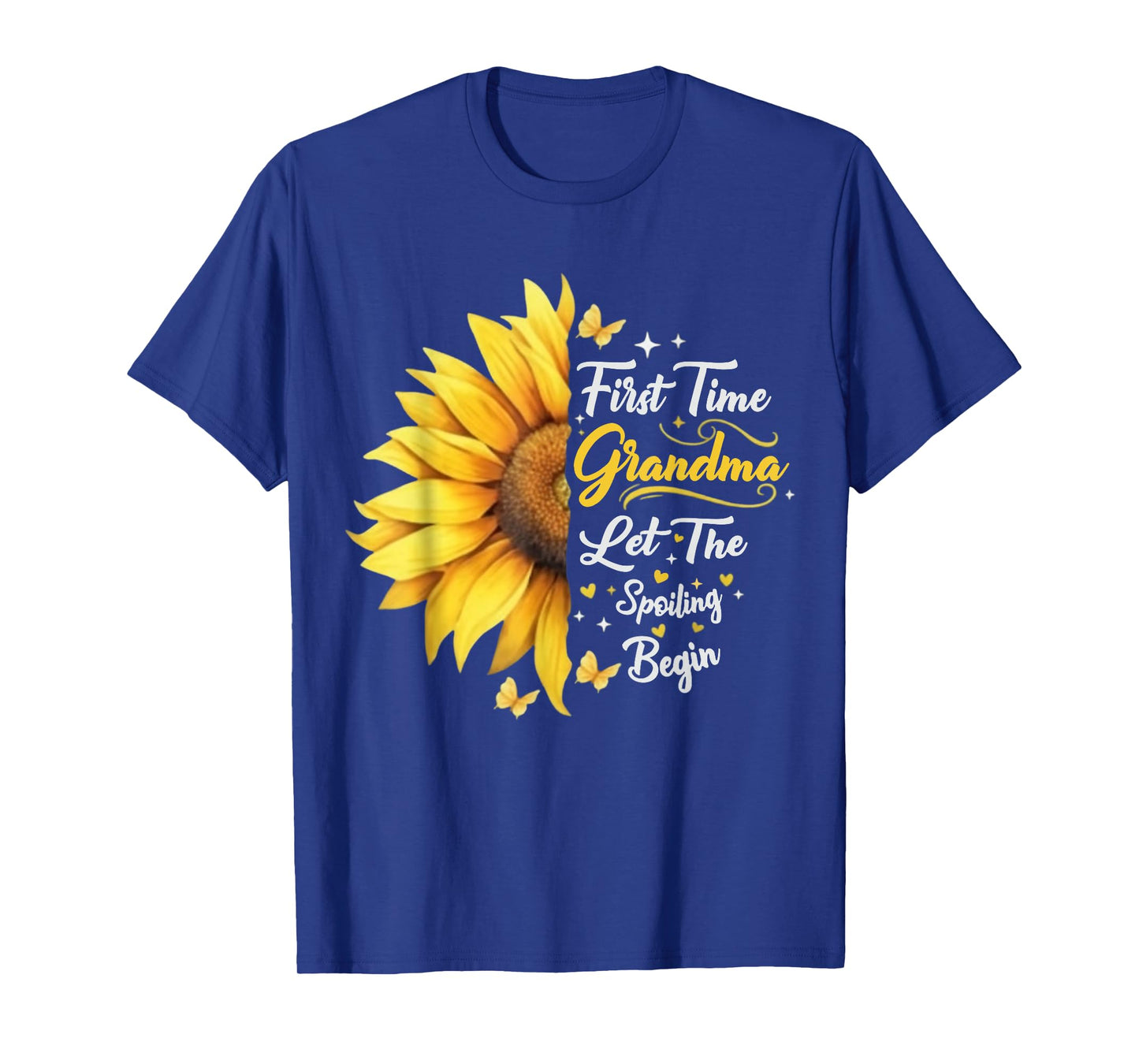 Funny Grandmother First Time Grandma Let The Spoiling Begin T-Shirt
