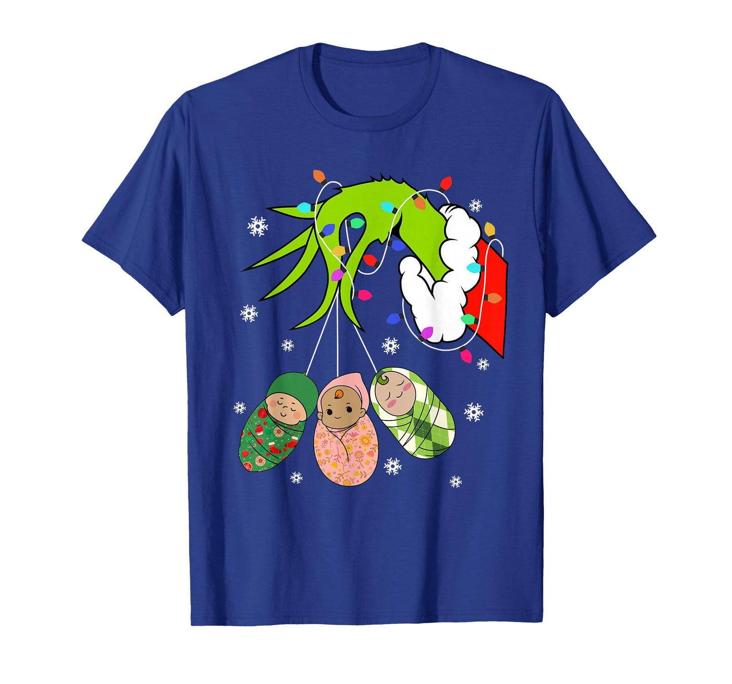 Labor and Delivery Nurse Merry Christmas Xmas Lights Holiday T-Shirt