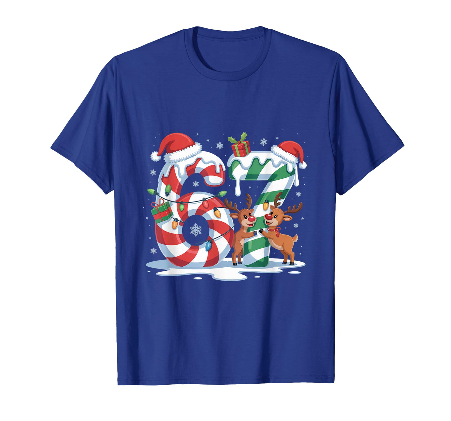 Christmas 67 Funny Xmas Six Seven Ugly Sweater 6-7 T-Shirt