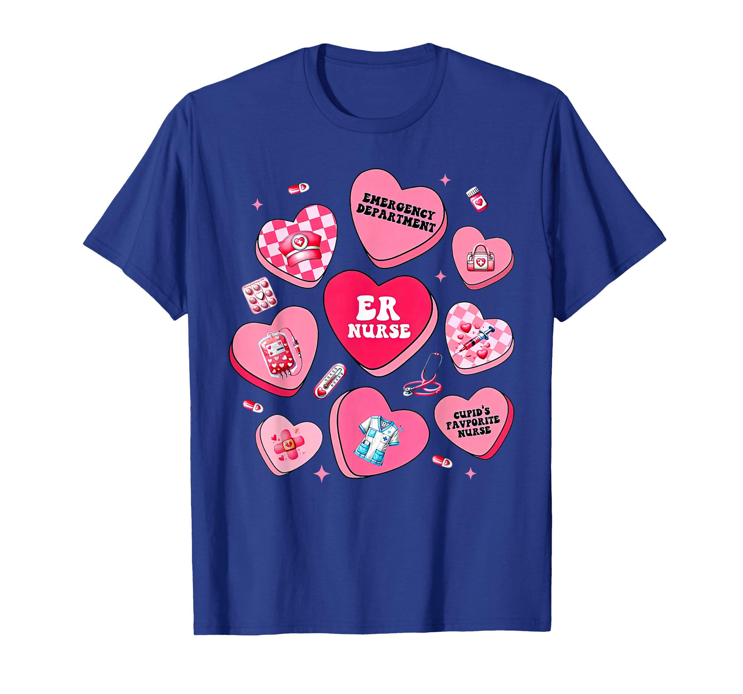 Emergency Department Candy Heart Valentine ER Emergency Room T-Shirt