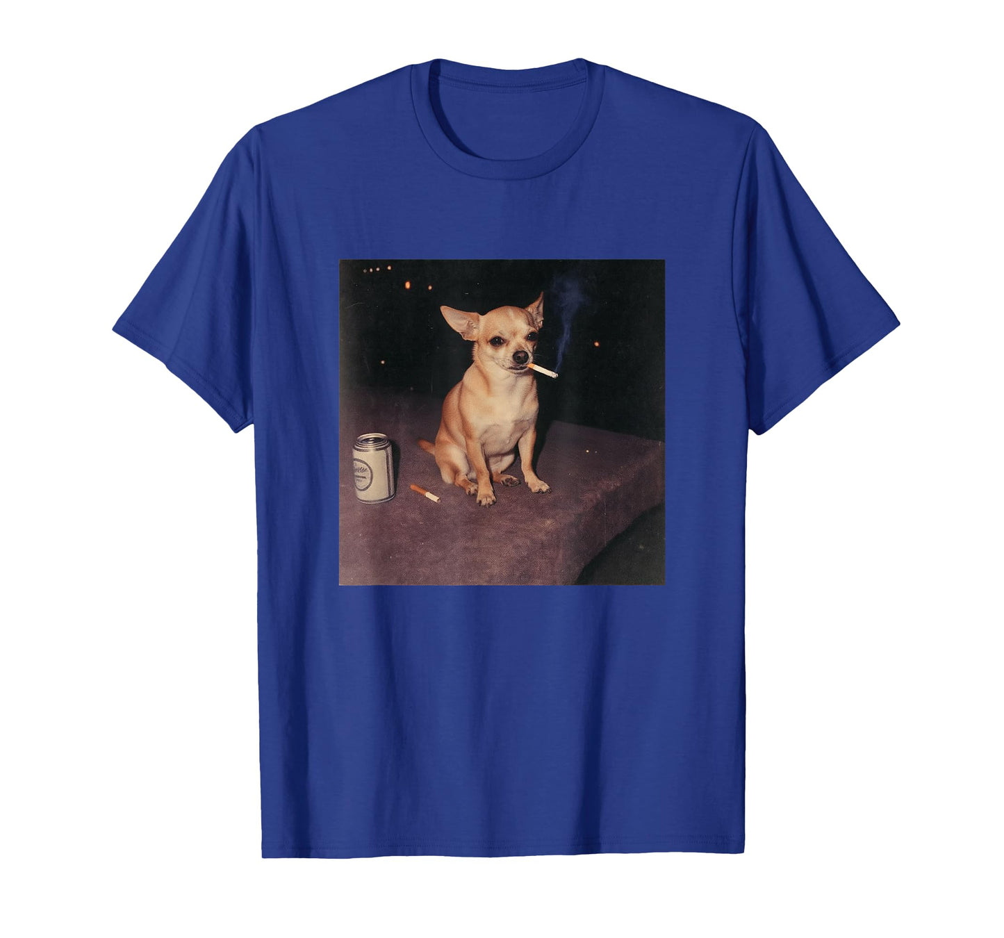 Funny Smoking Chihuahua Cigarette Beer Gen Z T-Shirt